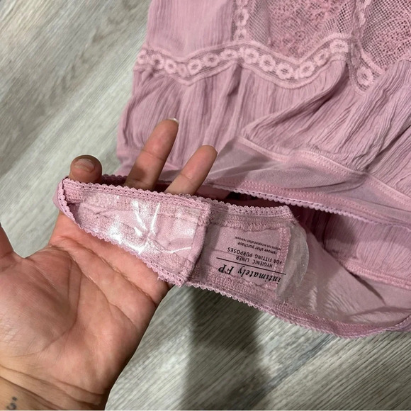 Free People Intimates Still One Lace Trim Cotton Body Suit La Flyer NEW NWT - Picture 9 of 10